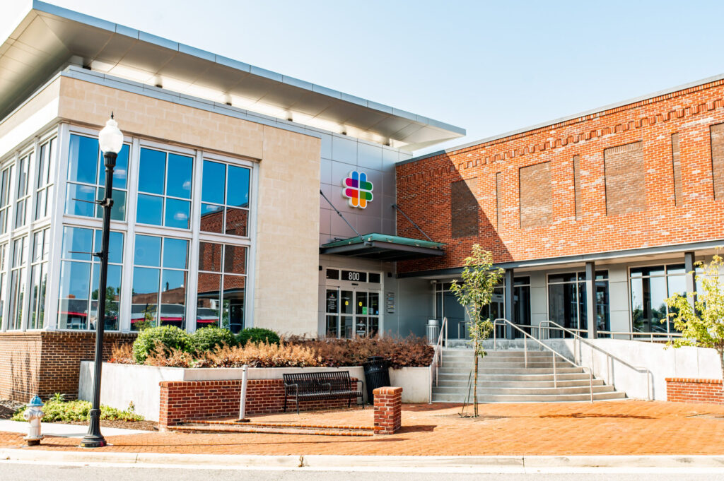 exterior of Community Access Network on 5th Street in Lynchburg, VA