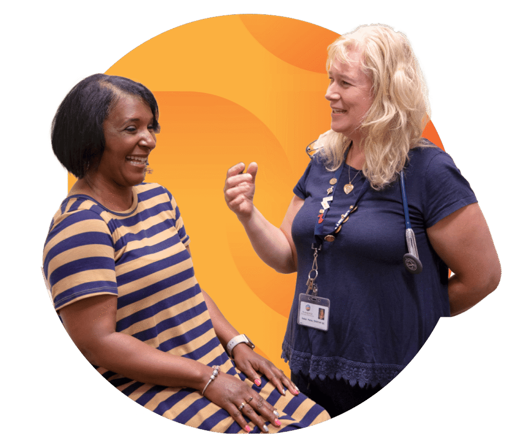 a doctor and patient